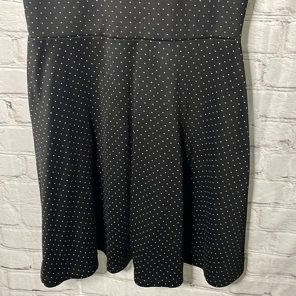 H&M Sleeveless Polka Dots Black White Skater Dress Size Small - Picture 4 of 9